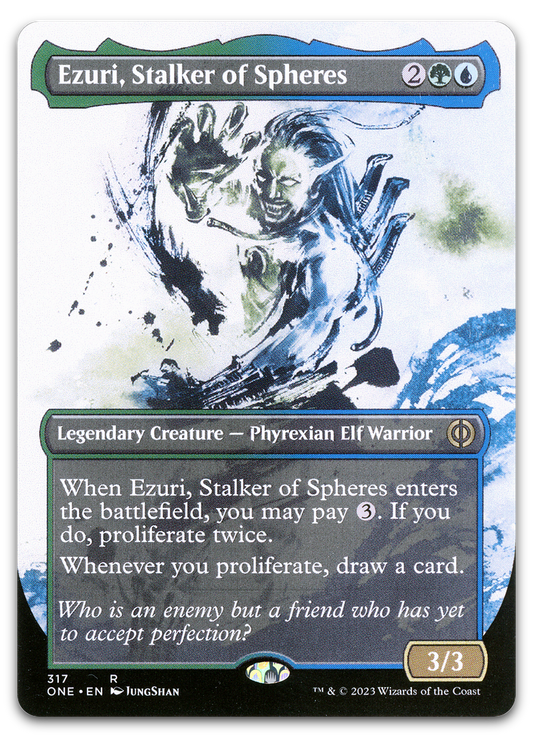 Ezuri, Stalker of Spheres (Showcase) (Phyrexia: All Will Be One)