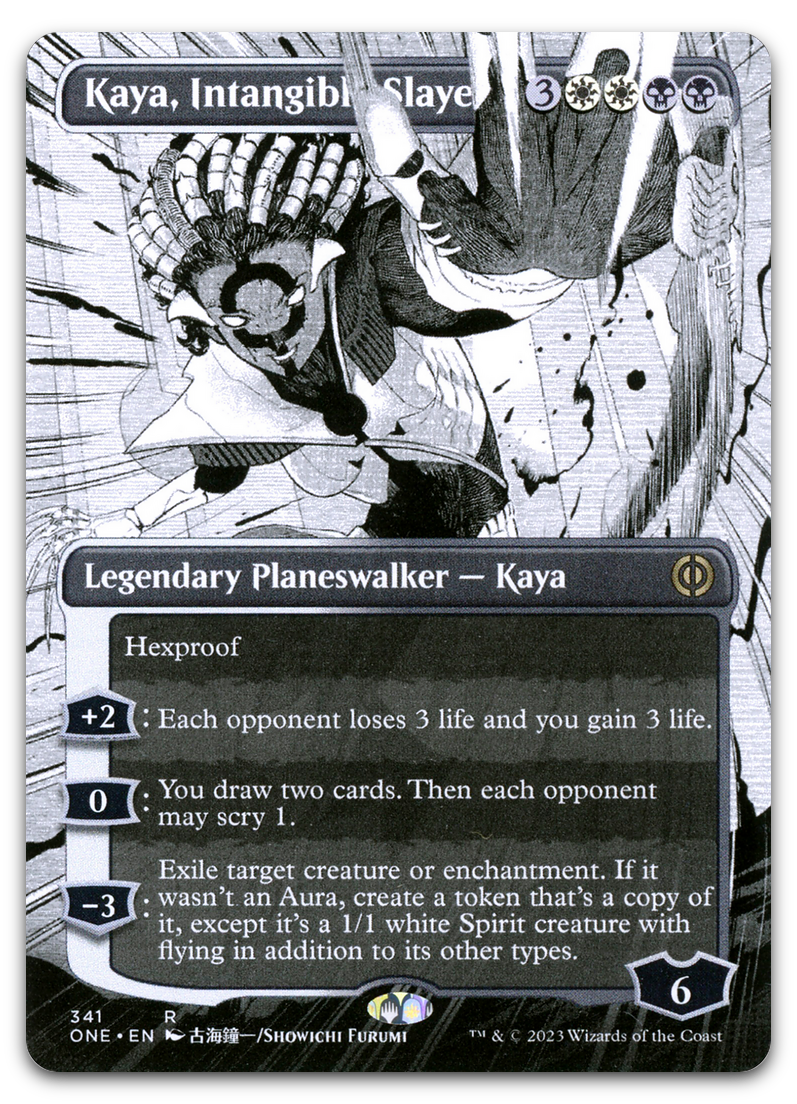Kaya, Intangible Slayer (Borderless) (Phyrexia: All Will Be One)