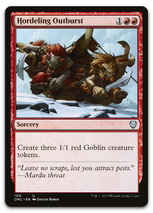 Hordeling Outburst (Commander: Phyrexia: All Will Be One)