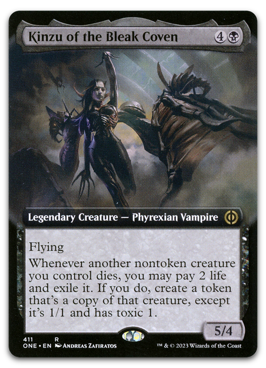 Kinzu of the Bleak Coven (Extended Art) (Phyrexia: All Will Be One)