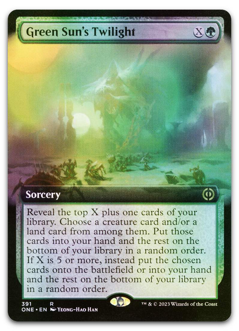 Green Sun's Twilight (Extended Art) (Phyrexia: All Will Be One)