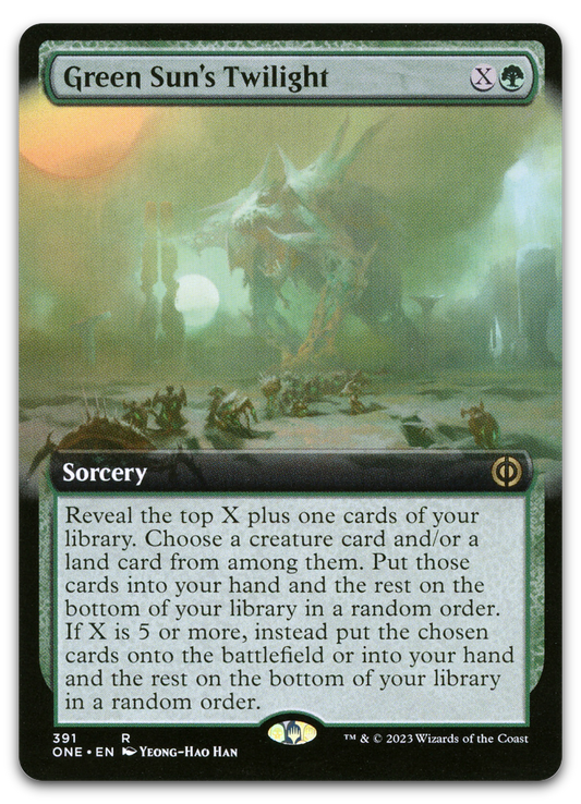 Green Sun's Twilight (Extended Art) (Phyrexia: All Will Be One)