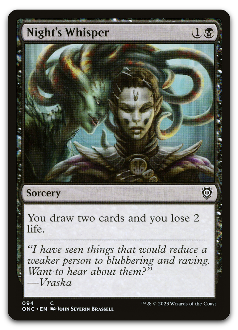 Night's Whisper (Commander: Phyrexia: All Will Be One)