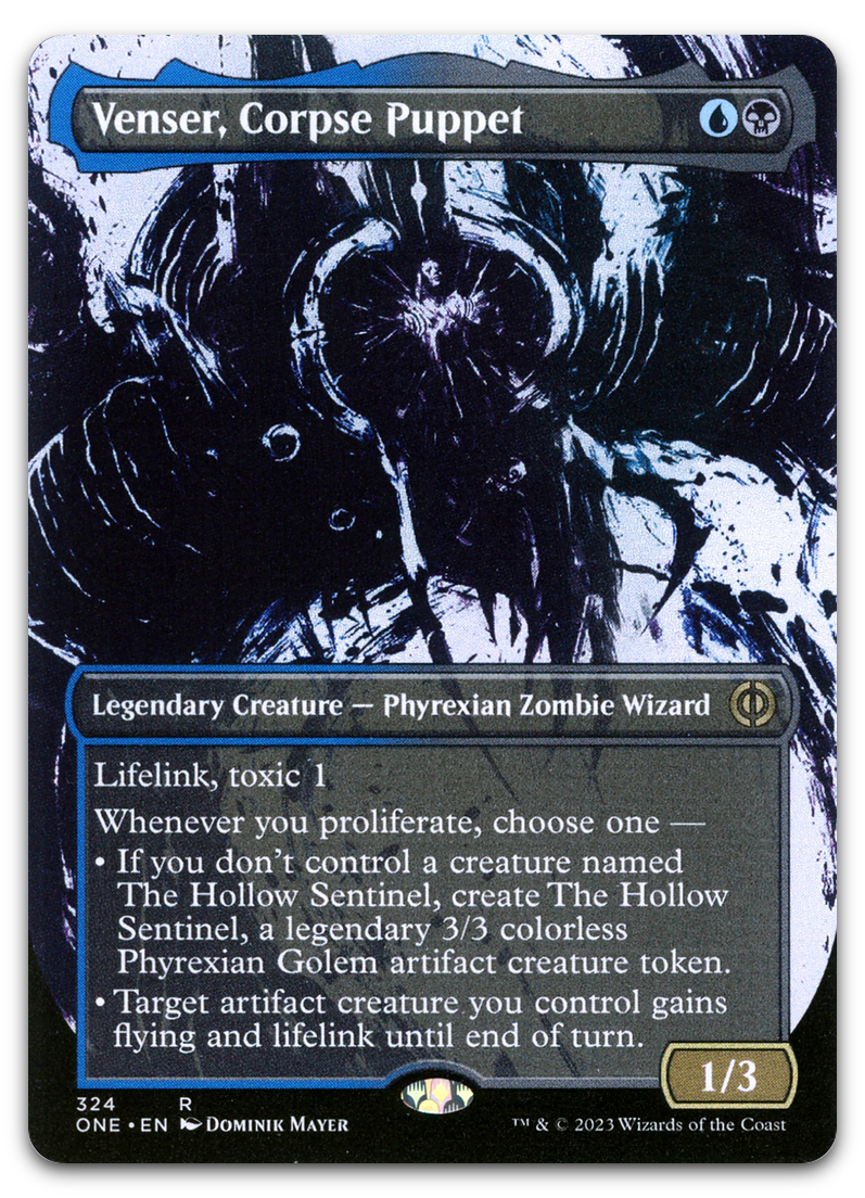 Venser, Corpse Puppet (Showcase) (Phyrexia: All Will Be One)