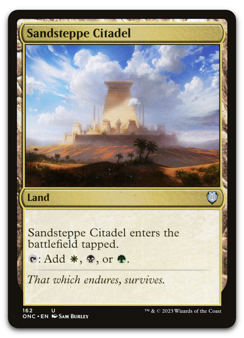 Sandsteppe Citadel (Commander: Phyrexia: All Will Be One)