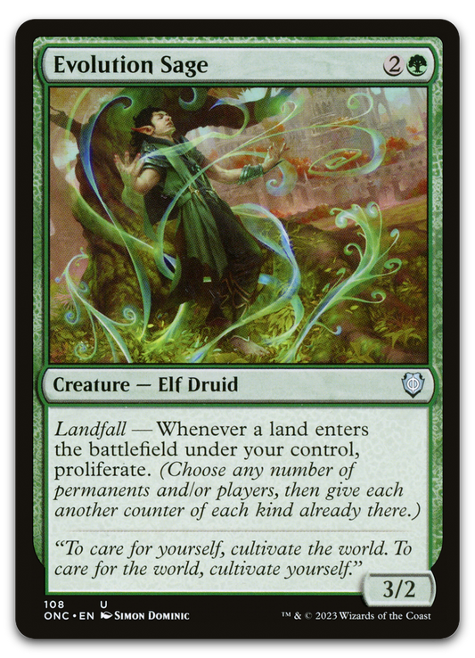 Evolution Sage (Commander: Phyrexia: All Will Be One)