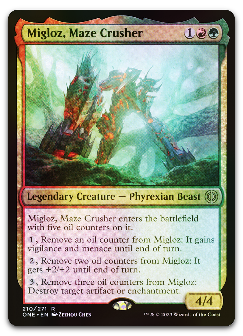 Migloz, Maze Crusher (Phyrexia: All Will Be One)