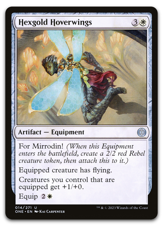 Hexgold Hoverwings (Phyrexia: All Will Be One)