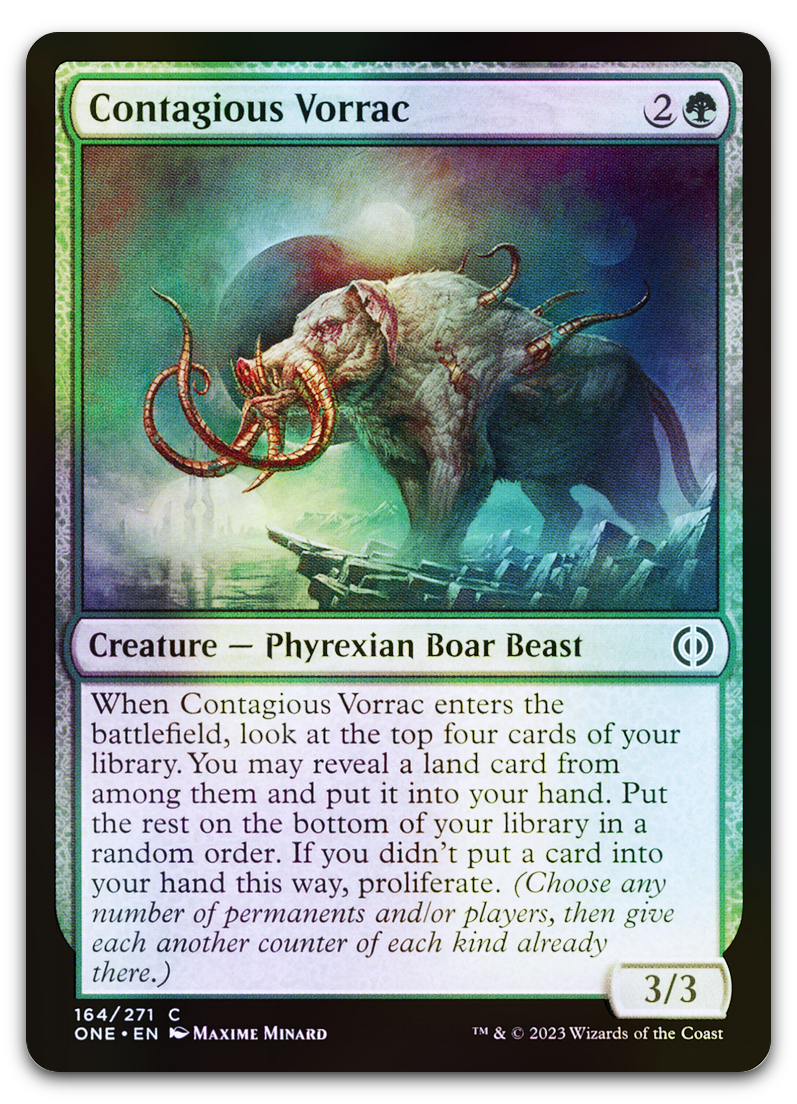 Contagious Vorrac (Phyrexia: All Will Be One)