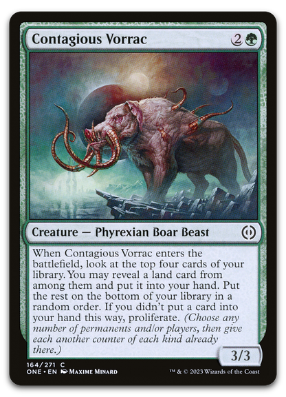 Contagious Vorrac (Phyrexia: All Will Be One)