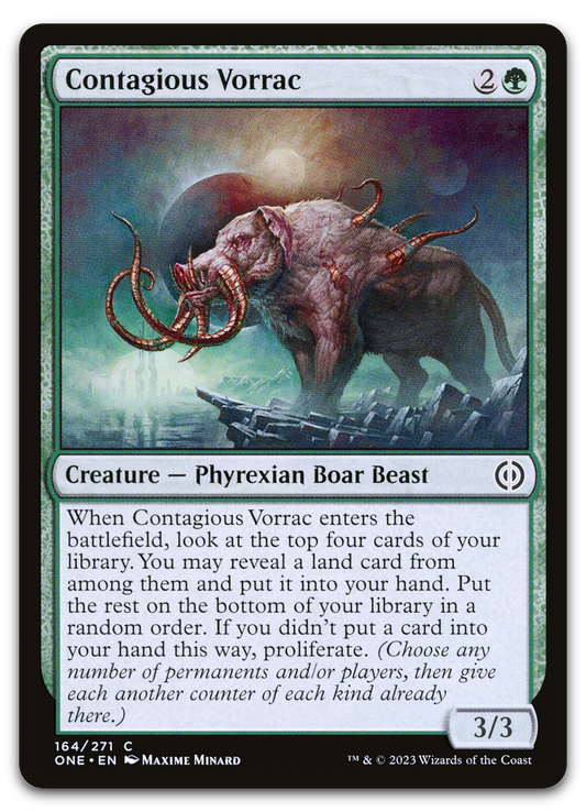 Contagious Vorrac (Phyrexia: All Will Be One)