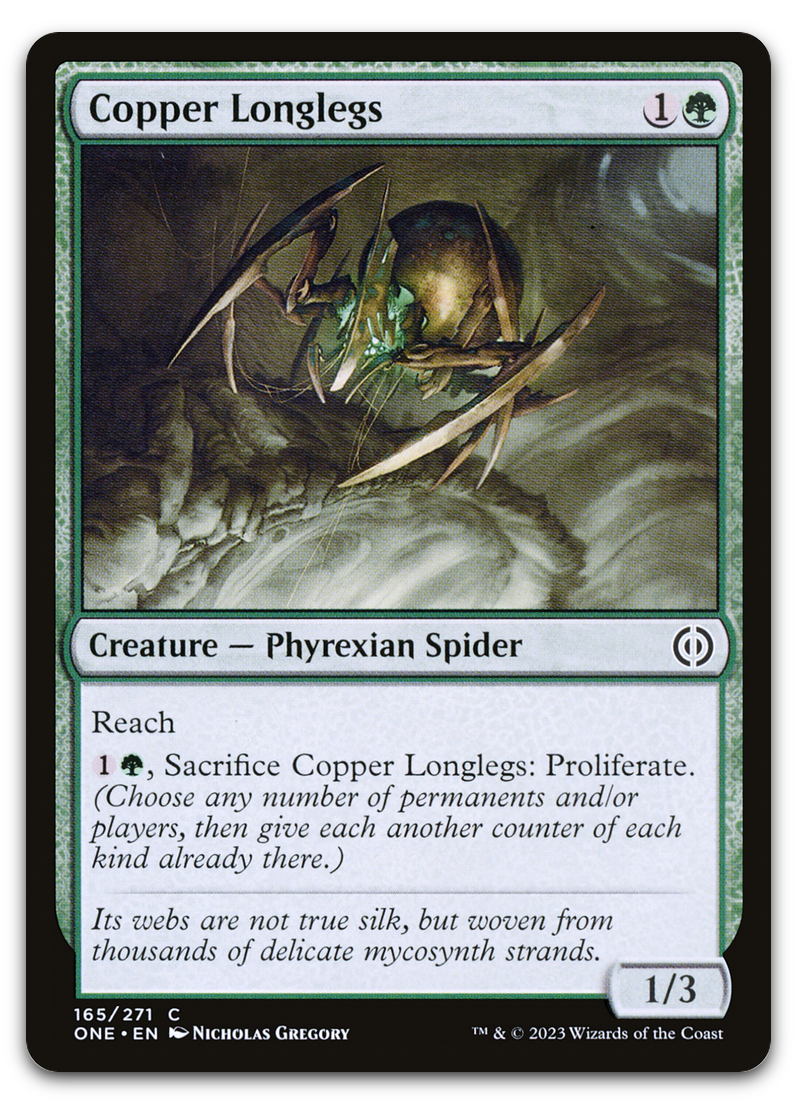 Copper Longlegs (Phyrexia: All Will Be One)