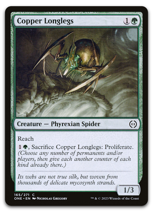 Copper Longlegs (Phyrexia: All Will Be One)