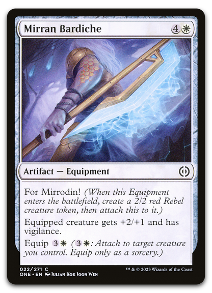 Mirran Bardiche (Phyrexia: All Will Be One)