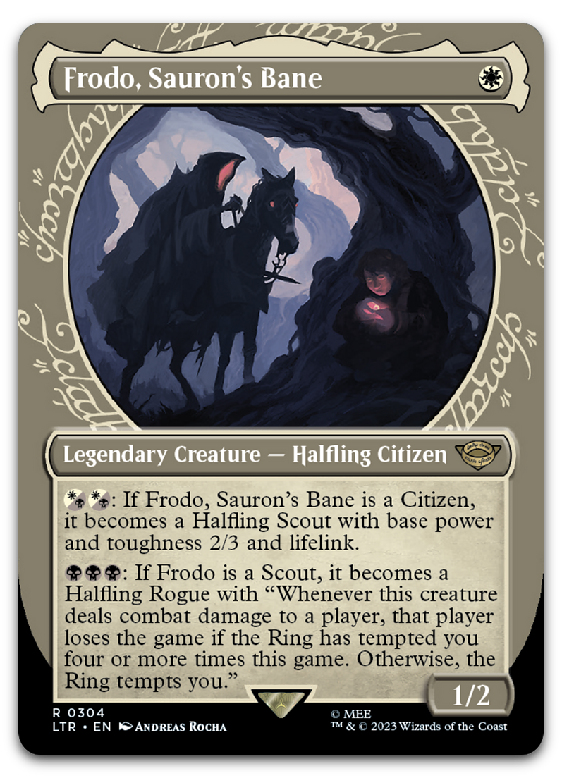 Frodo, Sauron's Bane (Showcase) (Universes Beyond: The Lord of the Rings: Tales of Middle-earth)