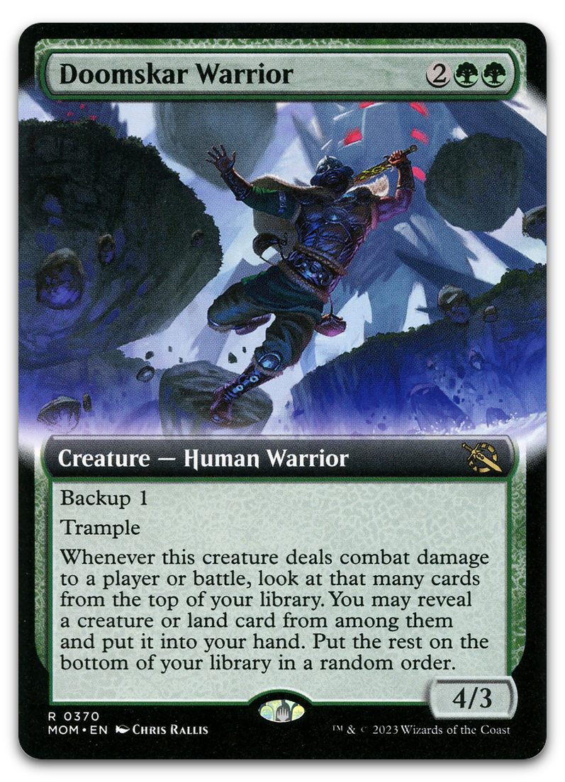 Doomskar Warrior (Extended Art) (March of the Machine)