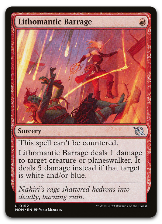 Lithomantic Barrage (March of the Machine)
