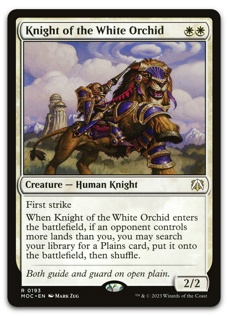 Knight of the White Orchid (Commander: March of the Machine)