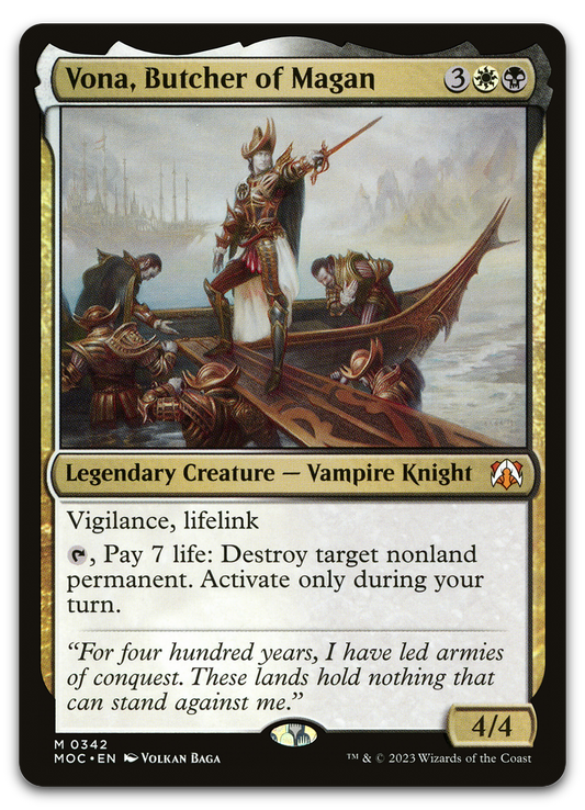 Vona, Butcher of Magan (Commander: March of the Machine)