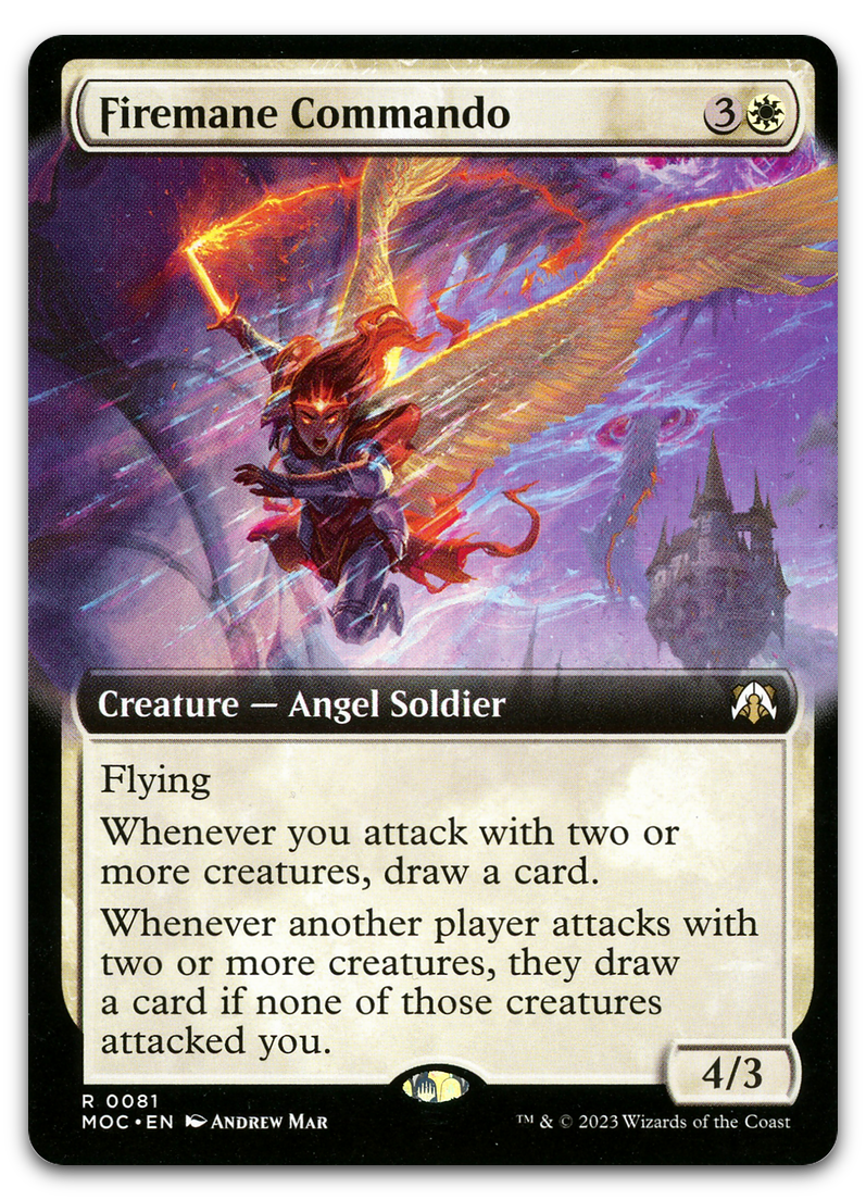 Firemane Commando (Extended Art) (Commander: March of the Machine)
