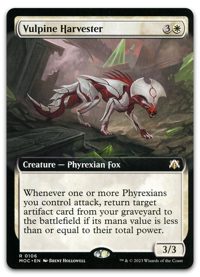 Vulpine Harvester (Extended Art) (Commander: March of the Machine)