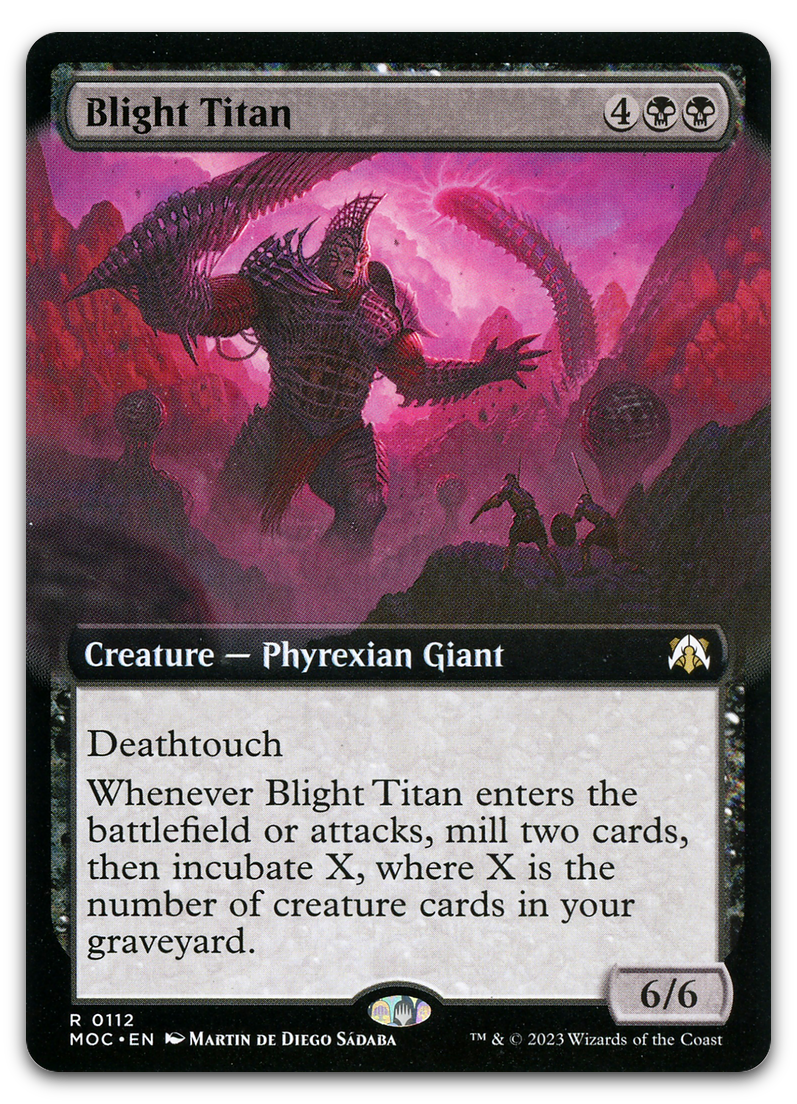 Blight Titan (Extended Art) (Commander: March of the Machine)