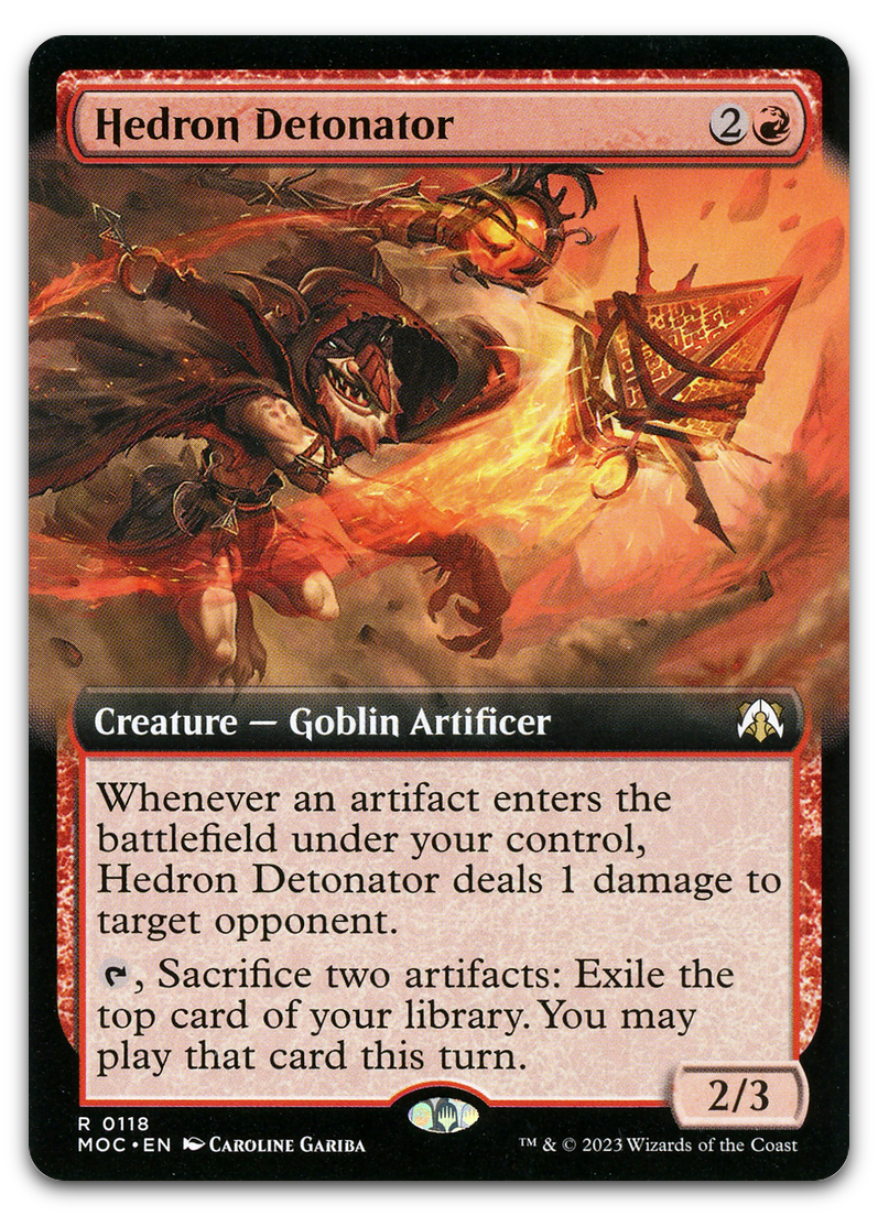 Hedron Detonator (Extended Art) (Commander: March of the Machine)