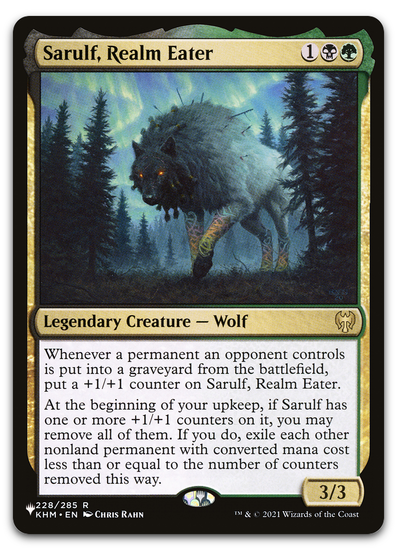 Sarulf, Realm Eater (The List Reprints)