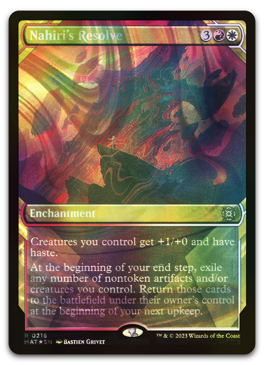 Nahiri's Resolve (Halo Foil) (March of the Machine: The Aftermath)