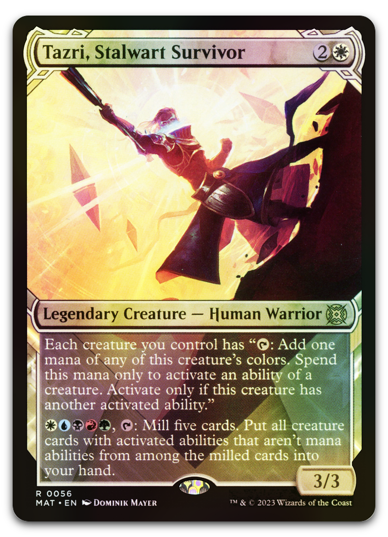 Tazri, Stalwart Survivor (Showcase) (March of the Machine: The Aftermath)