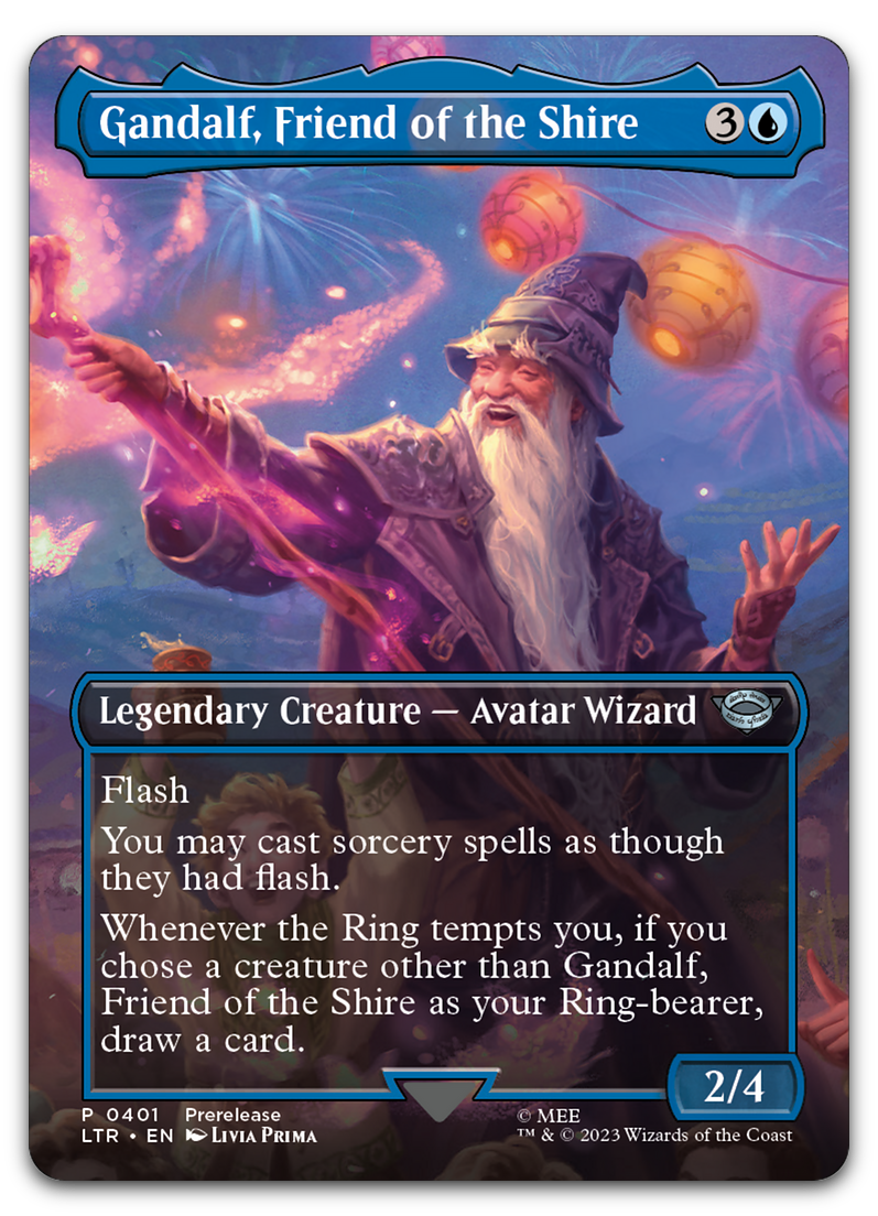 Gandalf, Friend of the Shire (Borderless) (Universes Beyond: The Lord of the Rings: Tales of Middle-earth)