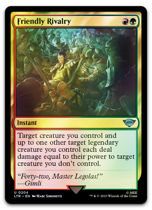 Friendly Rivalry (Universes Beyond: The Lord of the Rings: Tales of Middle-earth)