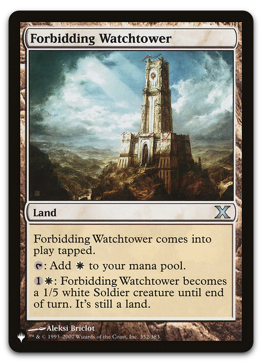 Forbidding Watchtower (The List Reprints)