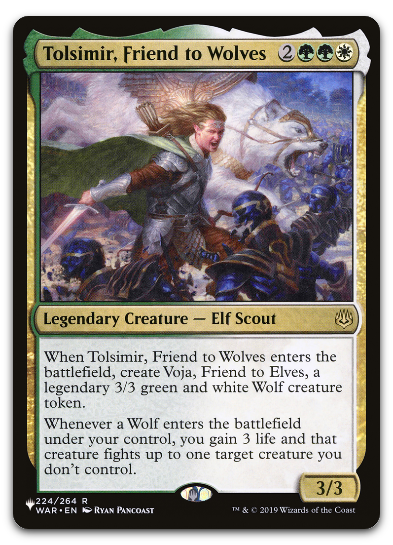 Tolsimir, Friend to Wolves (The List Reprints)