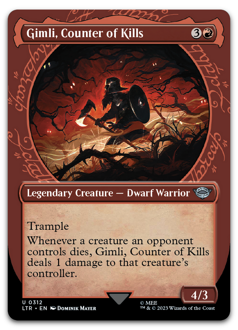 Gimli, Counter of Kills (Showcase) (Universes Beyond: The Lord of the Rings: Tales of Middle-earth)