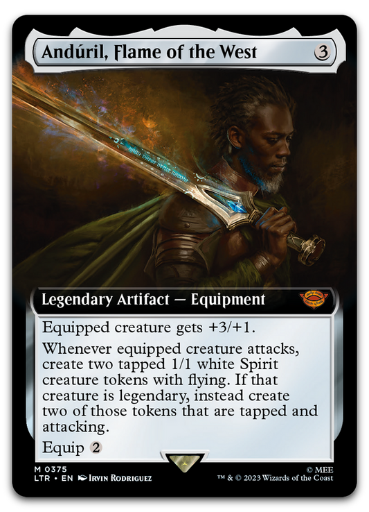 Anduril, Flame of the West (Extended Art) (Universes Beyond: The Lord of the Rings: Tales of Middle-earth)