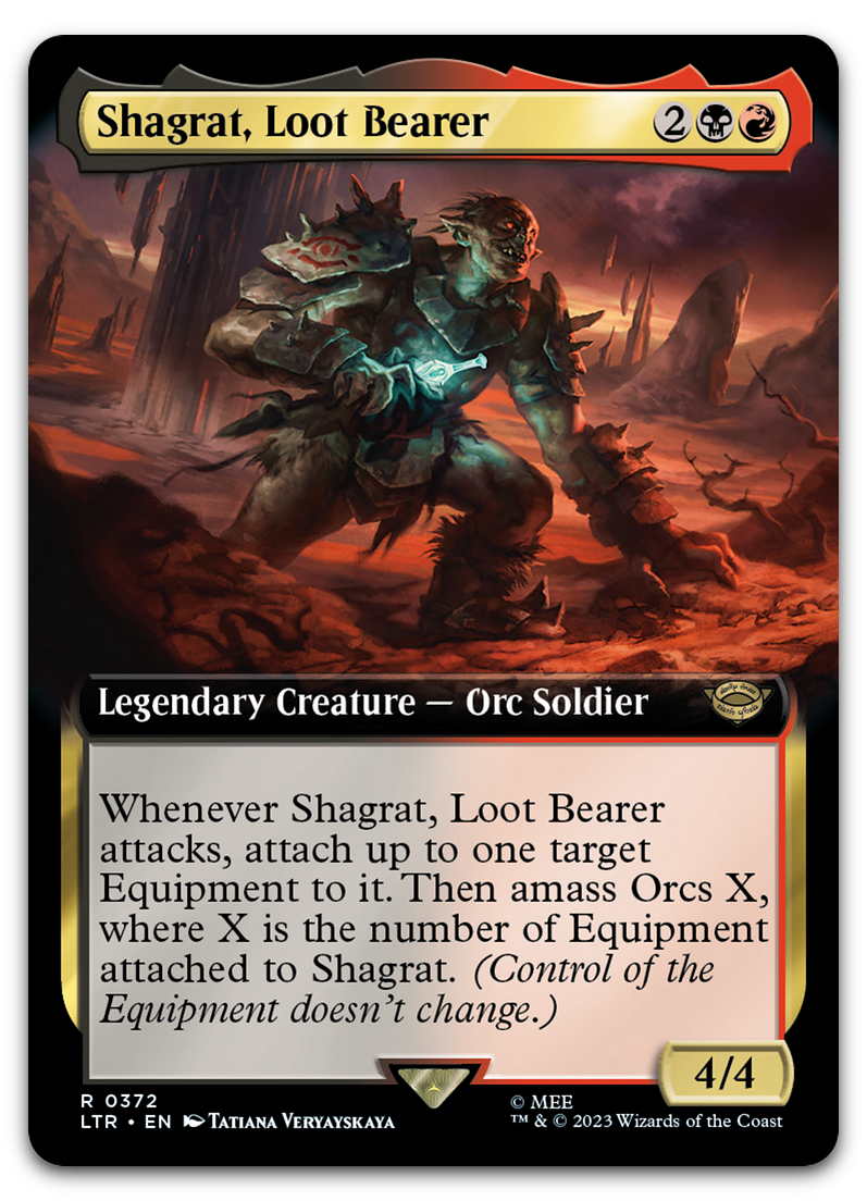 Shagrat, Loot Bearer (Extended Art) (Universes Beyond: The Lord of the Rings: Tales of Middle-earth)
