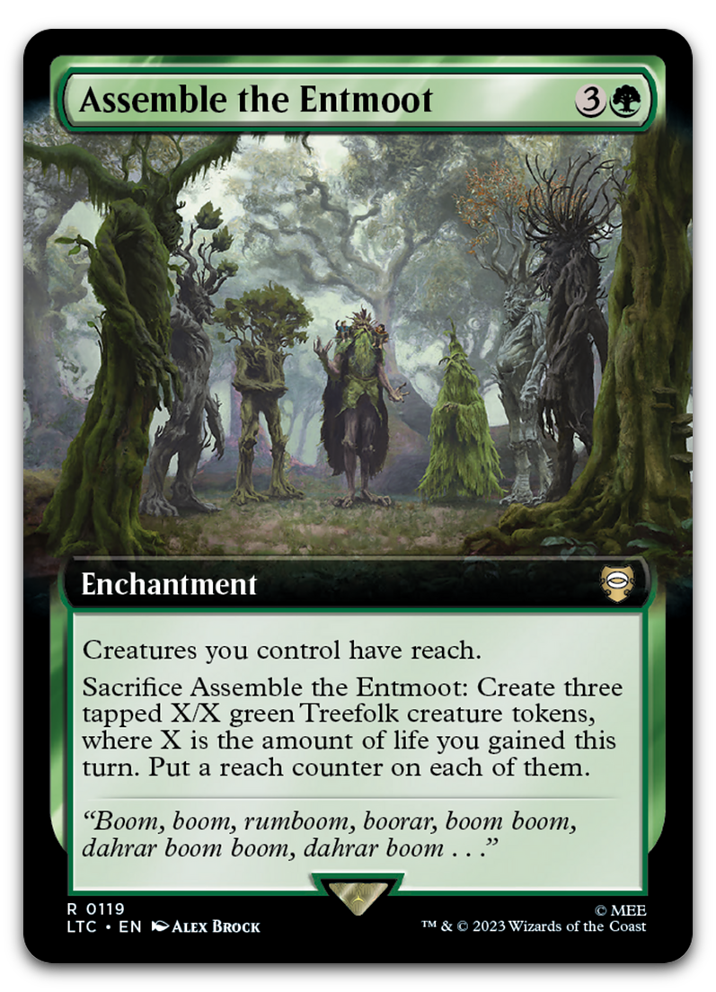 Assemble the Entmoot (Extended Art) (Commander: The Lord of the Rings: Tales of Middle-earth)