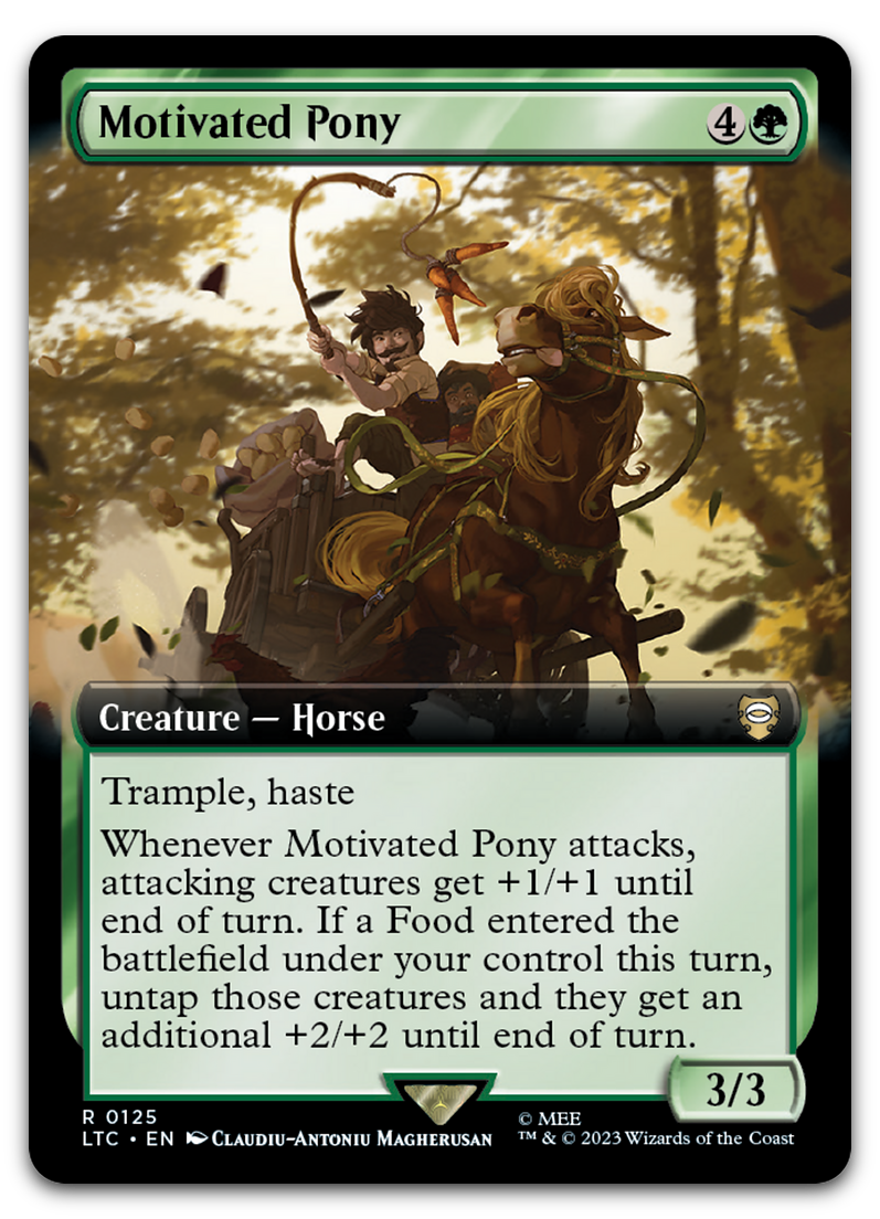 Motivated Pony (Extended Art) (Commander: The Lord of the Rings: Tales of Middle-earth)