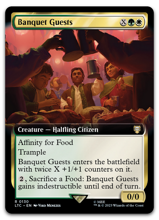 Banquet Guests (Extended Art) (Commander: The Lord of the Rings: Tales of Middle-earth)