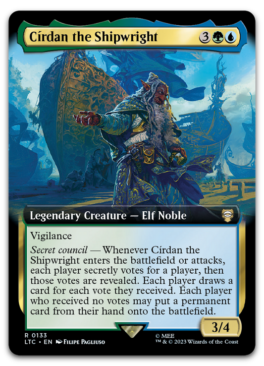 Cirdan the Shipwright (Extended Art) (Commander: The Lord of the Rings: Tales of Middle-earth)
