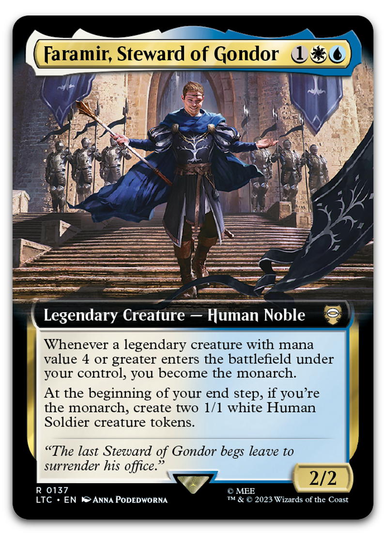 Faramir, Steward of Gondor (Extended Art) (Commander: The Lord of the Rings: Tales of Middle-earth)