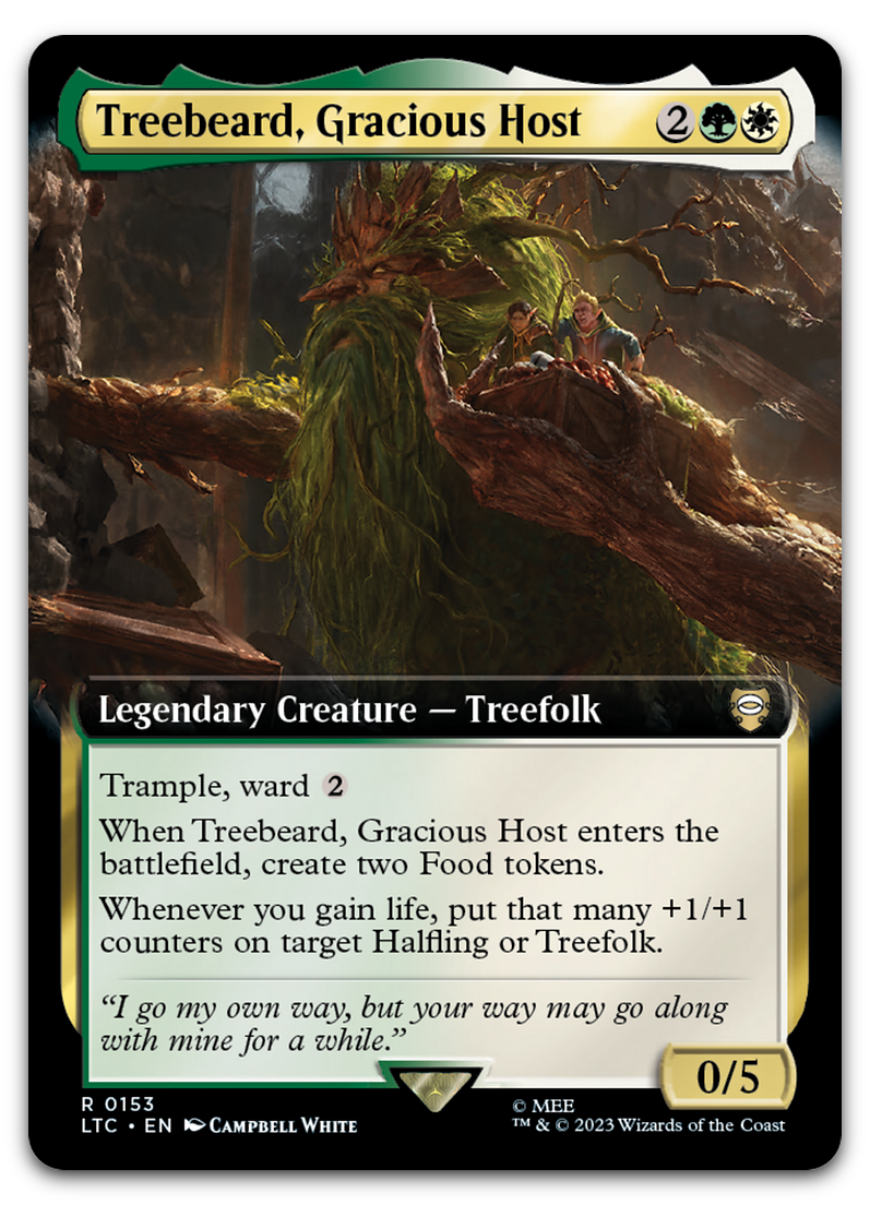 Treebeard, Gracious Host (Extended Art) (Commander: The Lord of the Rings: Tales of Middle-earth)