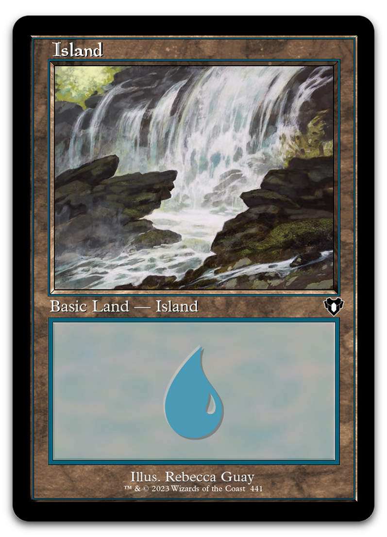 Island (441) (Retro Frame) (Commander Masters)
