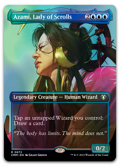 Azami, Lady of Scrolls (Borderless) (Commander Masters)
