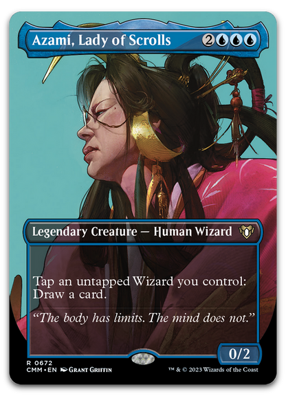 Azami, Lady of Scrolls (Borderless) (Commander Masters)