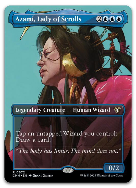 Azami, Lady of Scrolls (Borderless) (Commander Masters)