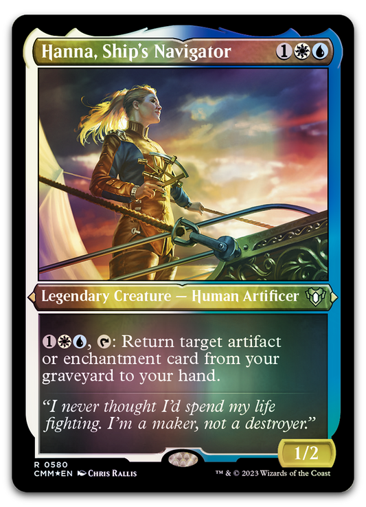 Hanna, Ship's Navigator (Foil Etched) (Commander Masters)