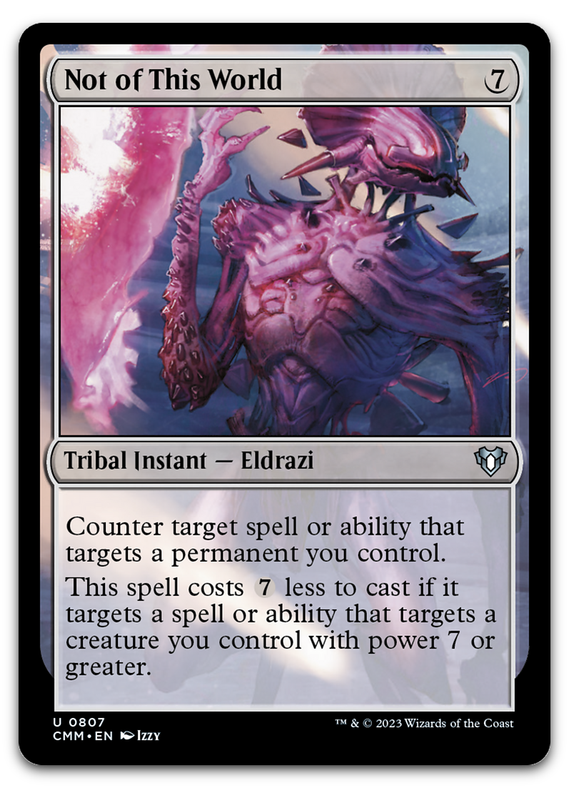 Not of This World (Commander Masters)