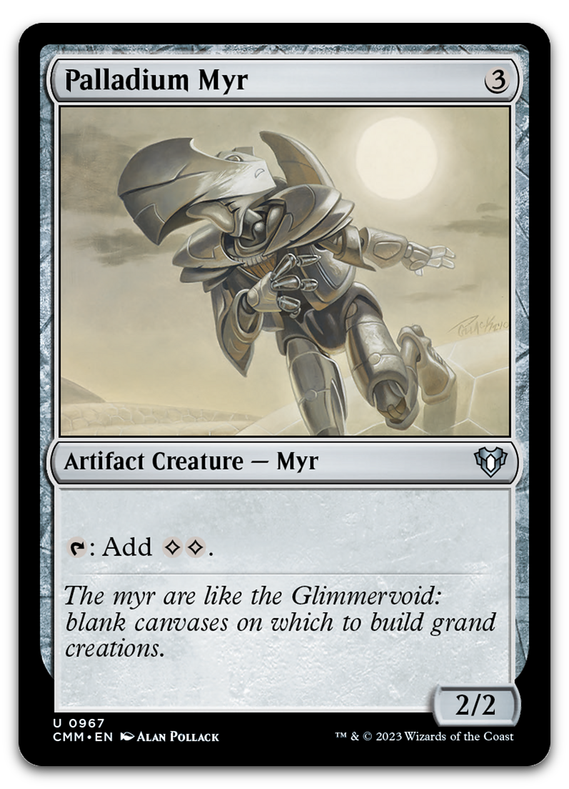 Palladium Myr (Commander Masters)
